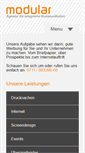 Mobile Screenshot of modular.de